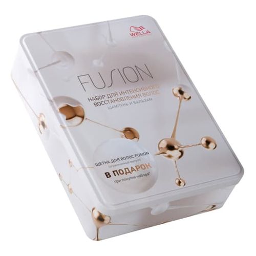 

Wella Fusion Набор Шампунь 250мл+бальзам 200мл+Щетка для волос