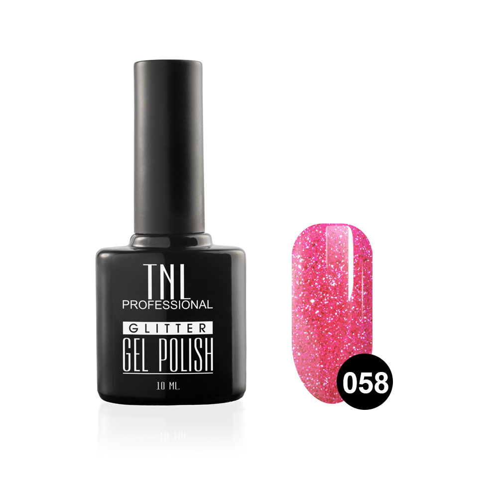 Tnl гель-лак glitter №58 - блестящий