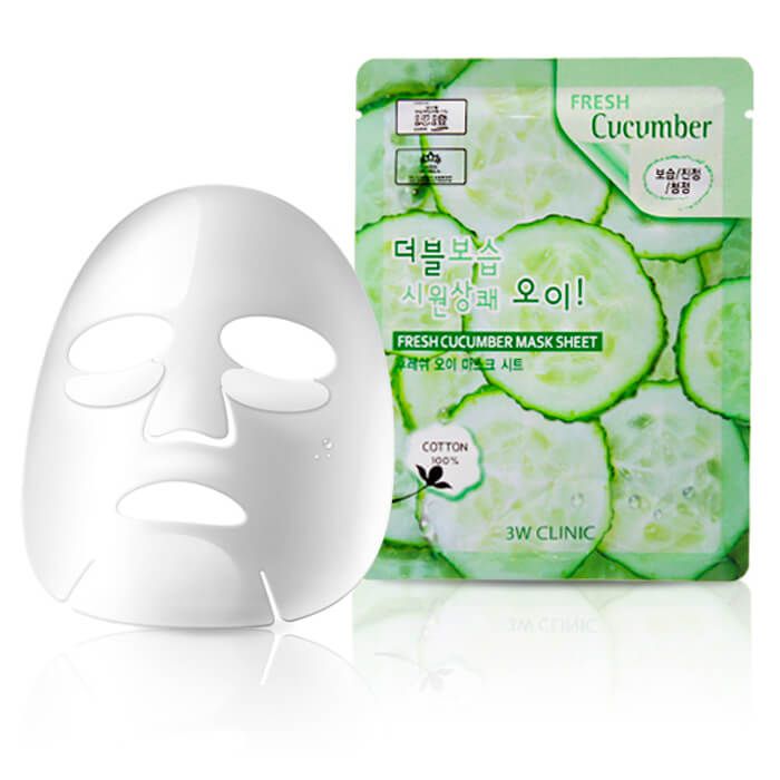 

3W Clinic Тканевая маска для лица Огурец fresh cucumber mask sheet N10