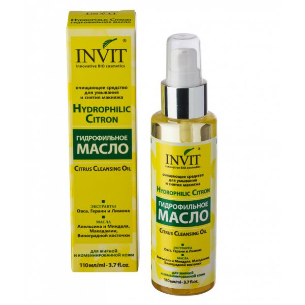 

Invit Hydrophilic Citron гидрофильное масло для жирной и комбинированной кожи 110мл
